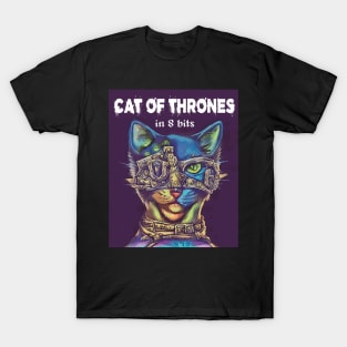 CAT OF THRONES in 8 bits T-Shirt